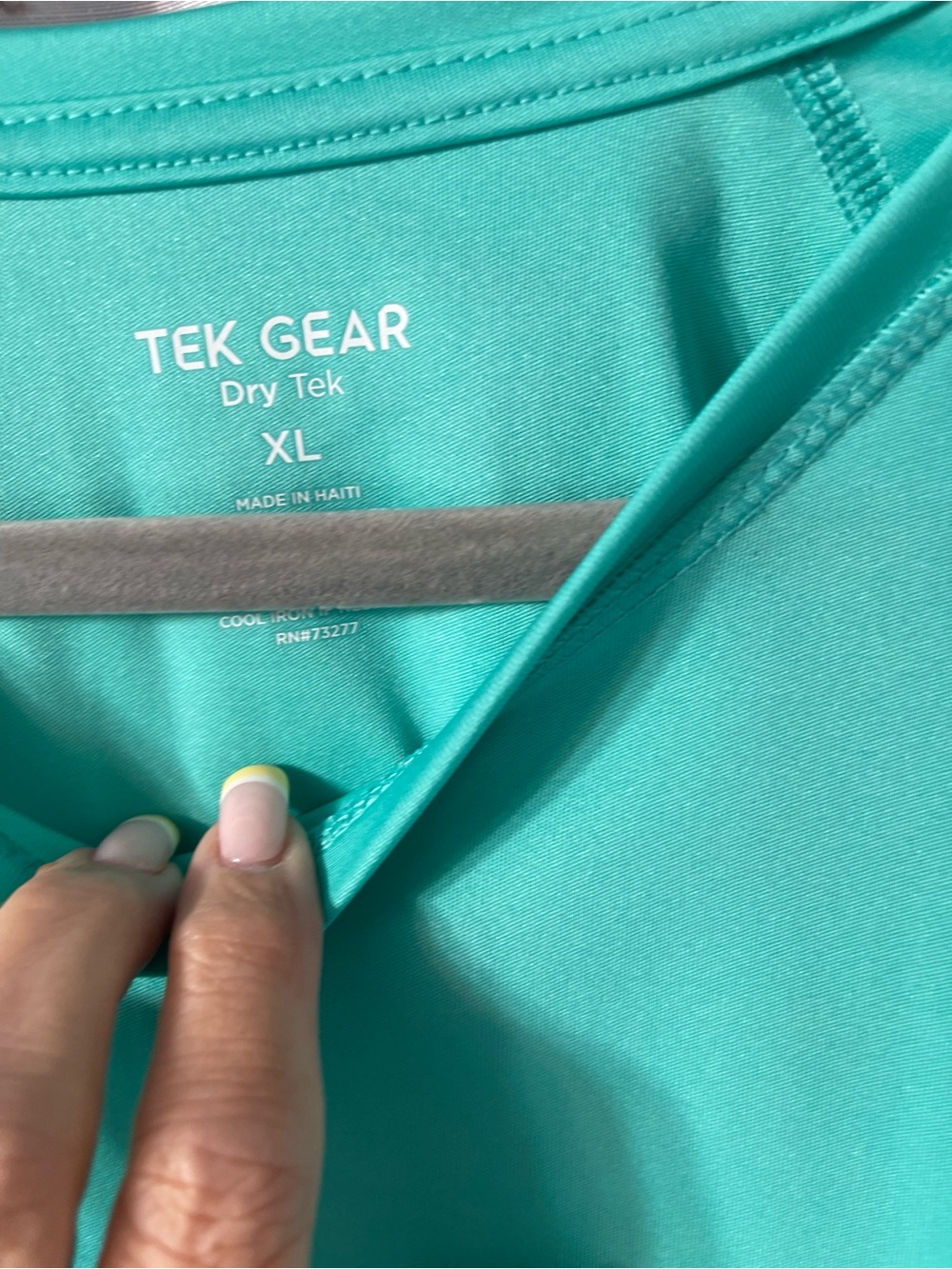 tek gear Aqua Teal Short Sleeve Active Tee - Picture 2 of 2